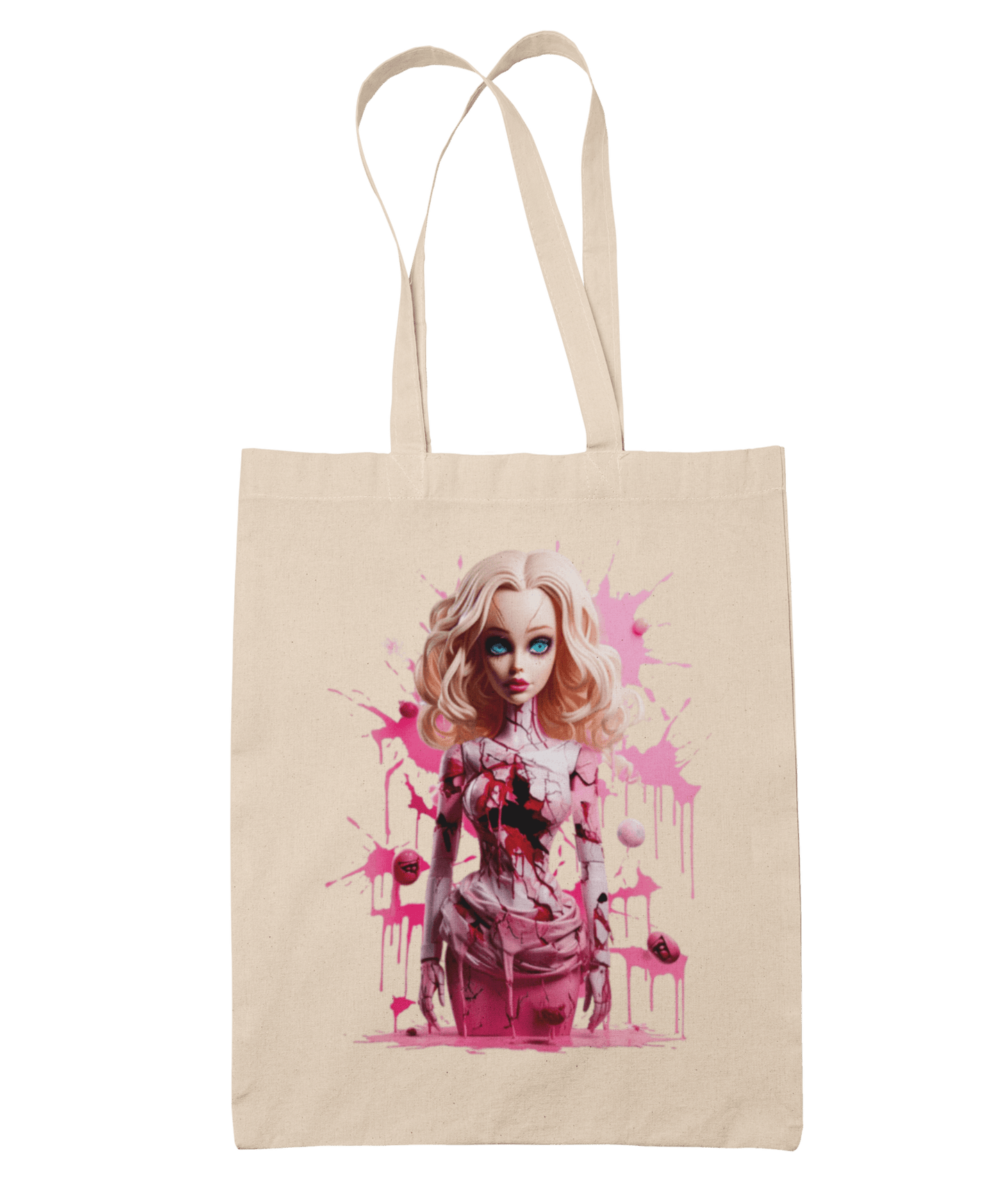 Blood Splatter Barbie Tote Bag