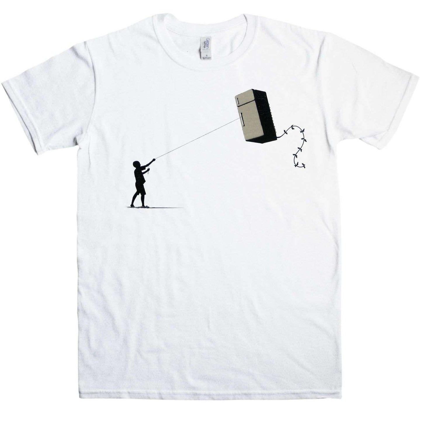Banksy Fridge Kite T-Shirt