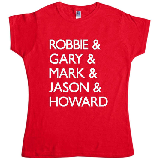  5 Names T-Shirt For Women, Inspired By Take That