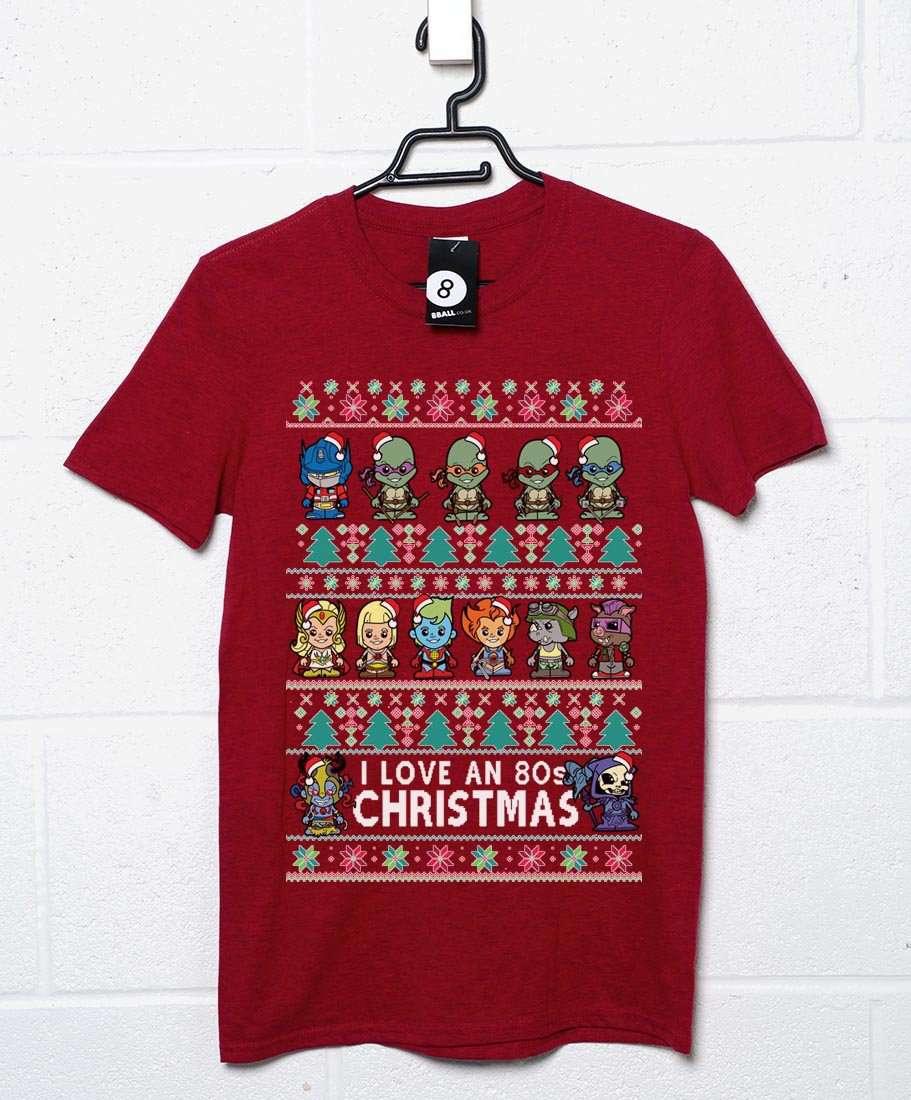  80s Cartoon Christmas T-Shirt