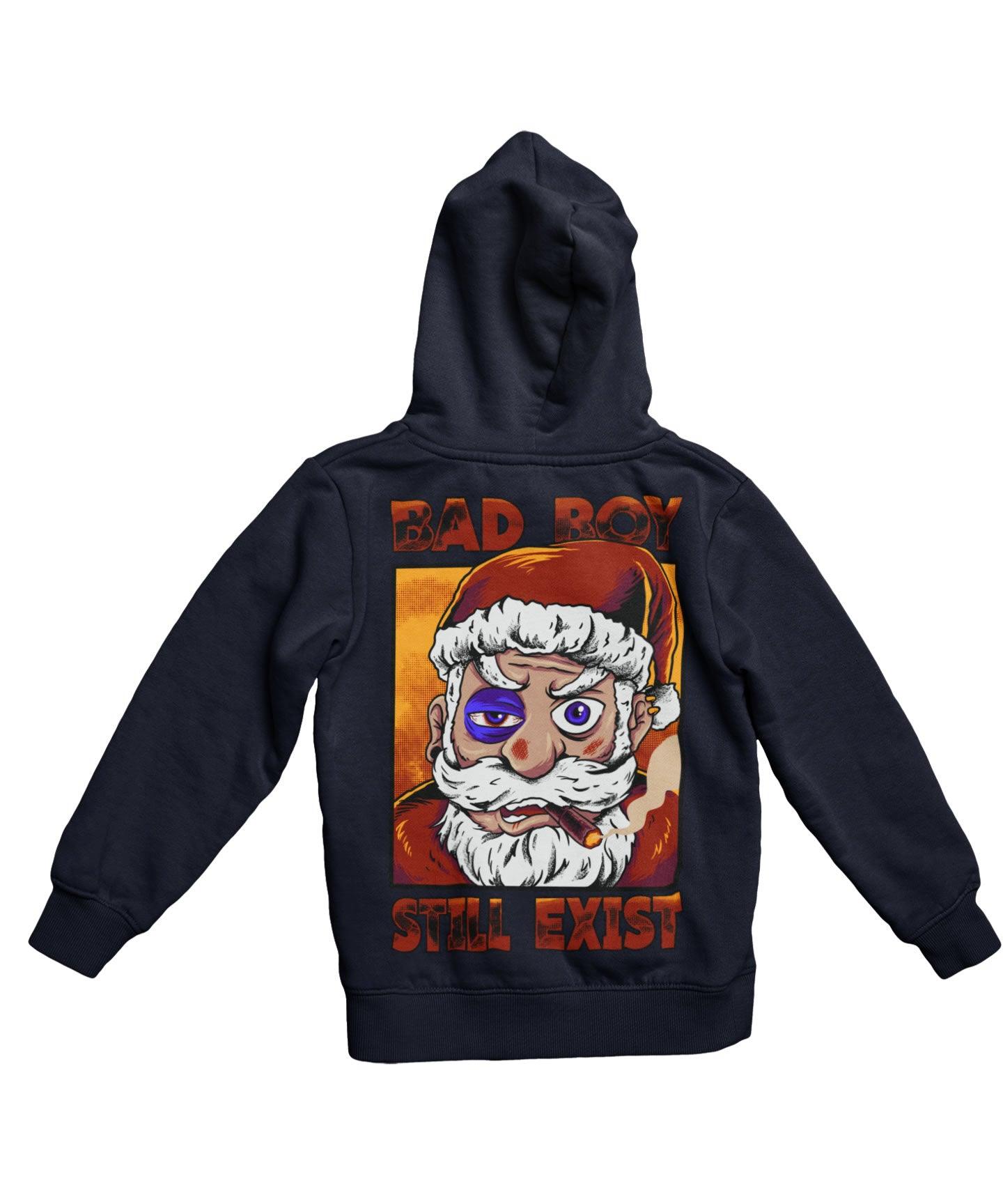  Bad Boy Santa Still Exists Back Printed Christmas Hoodie