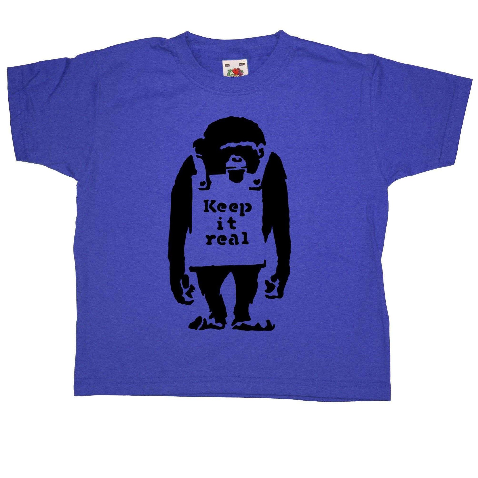  Banksy Keep It Real Childrens T-Shirt
