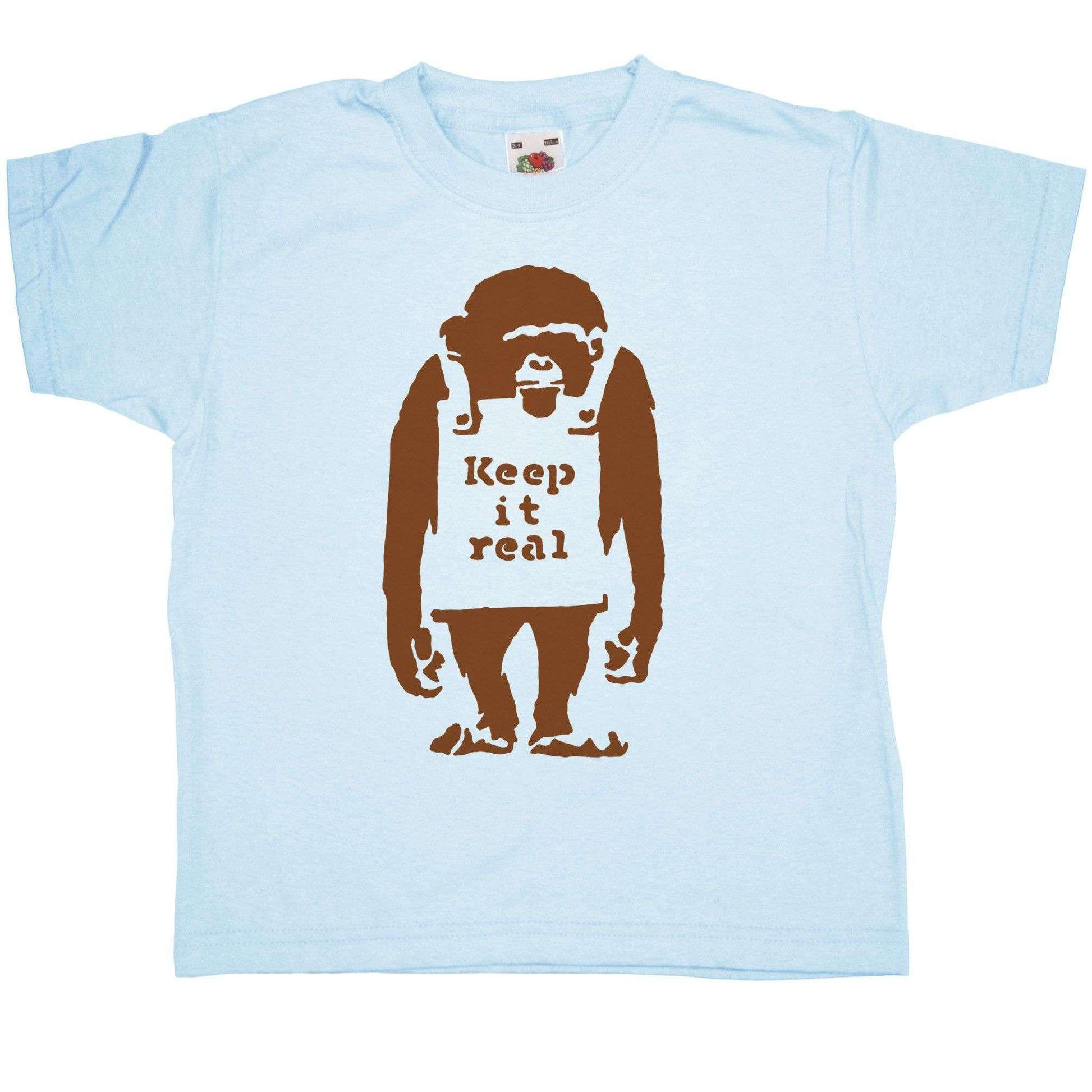  Banksy Keep It Real Childrens T-Shirt