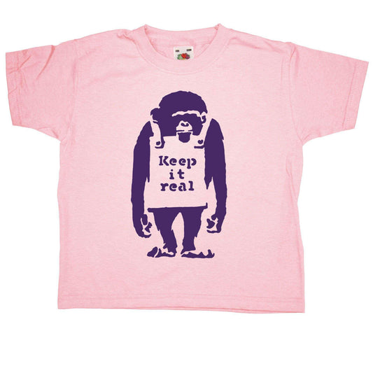  Banksy Keep It Real Childrens T-Shirt