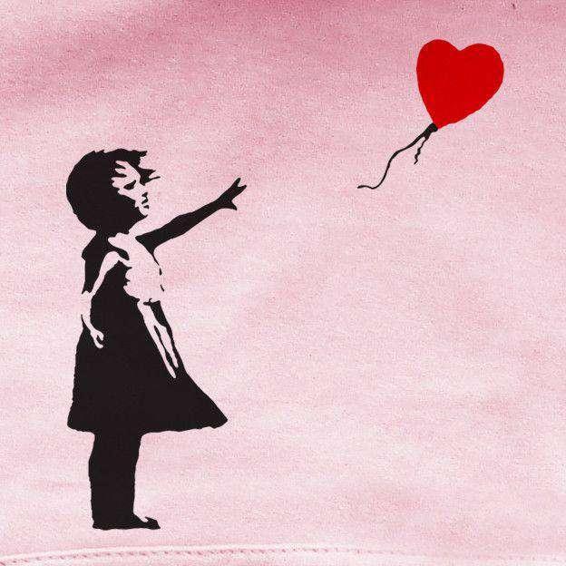 Banksy Kids Girl With Balloon Hoodie