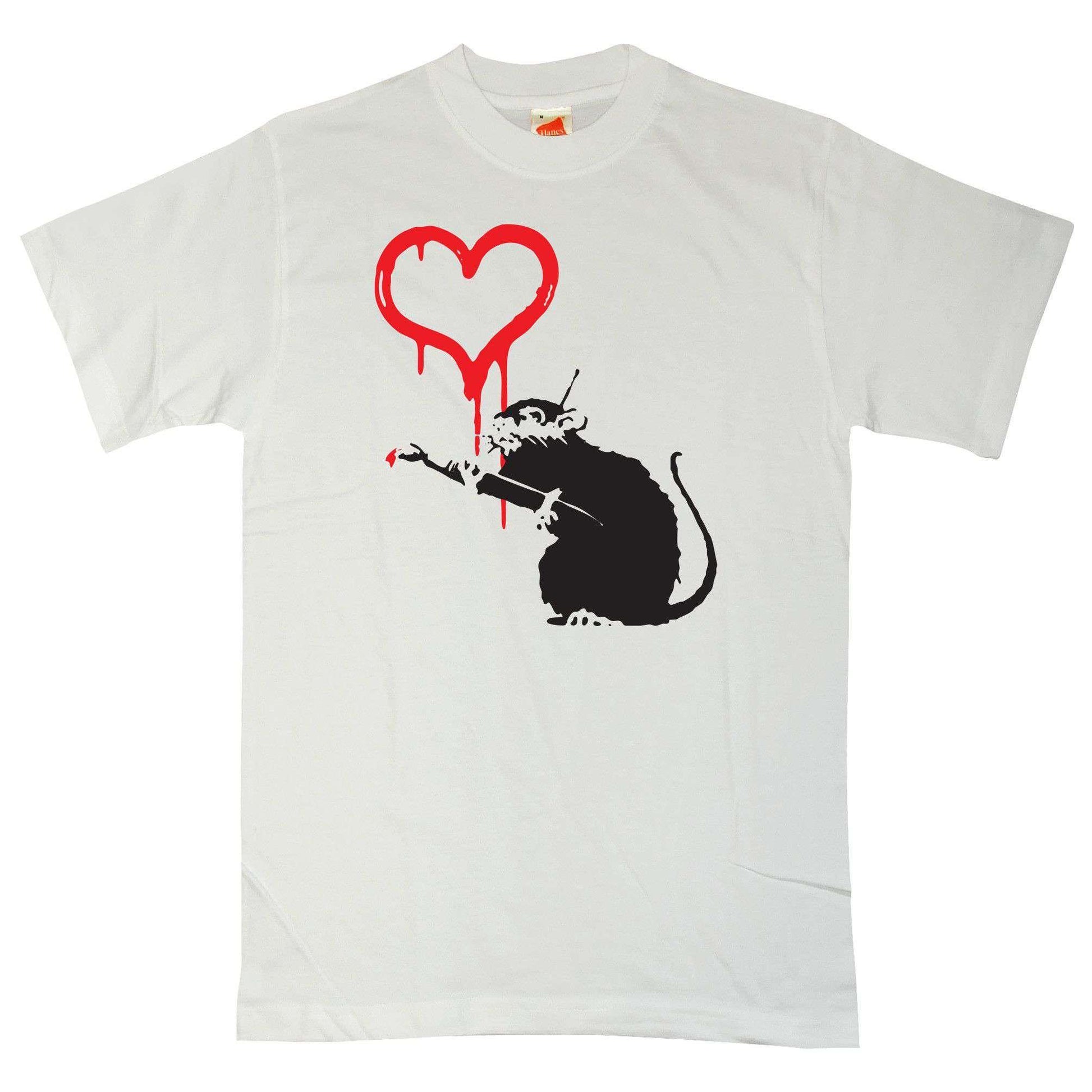  Banksy Love Rat T-Shirt