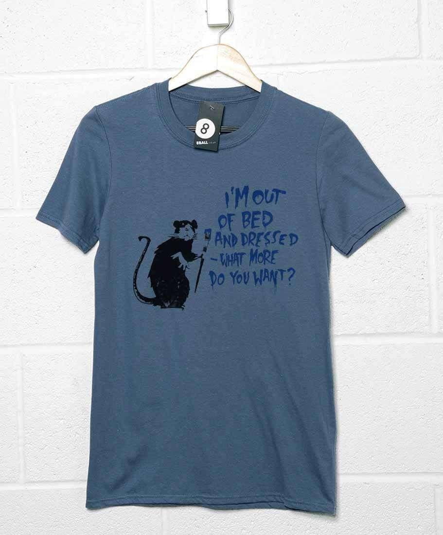  Banksy Out Of Bed Rat T-Shirt