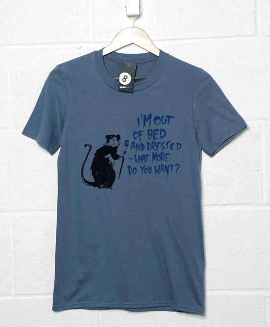  Banksy Out Of Bed Rat T-Shirt
