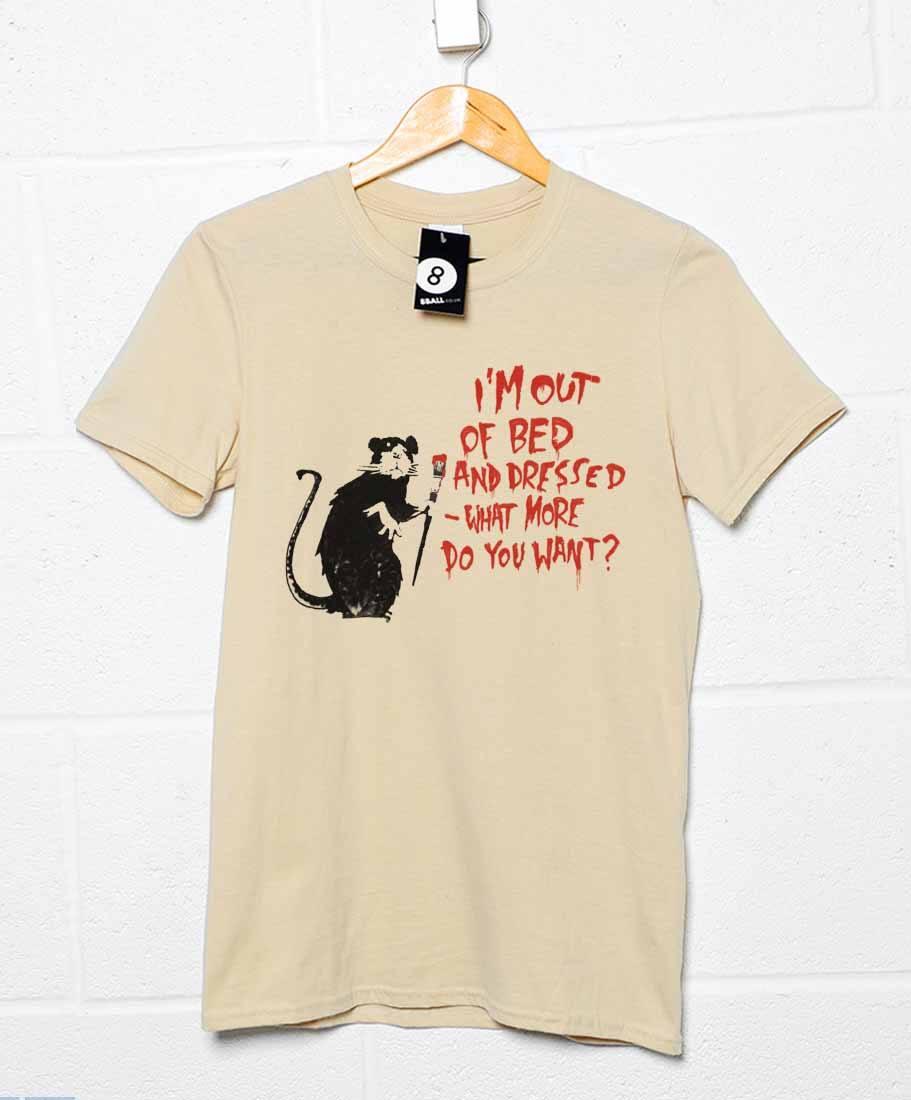  Banksy Out Of Bed Rat T-Shirt