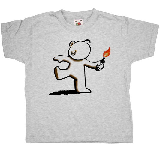  Banksy Teddy Childrens T-Shirt