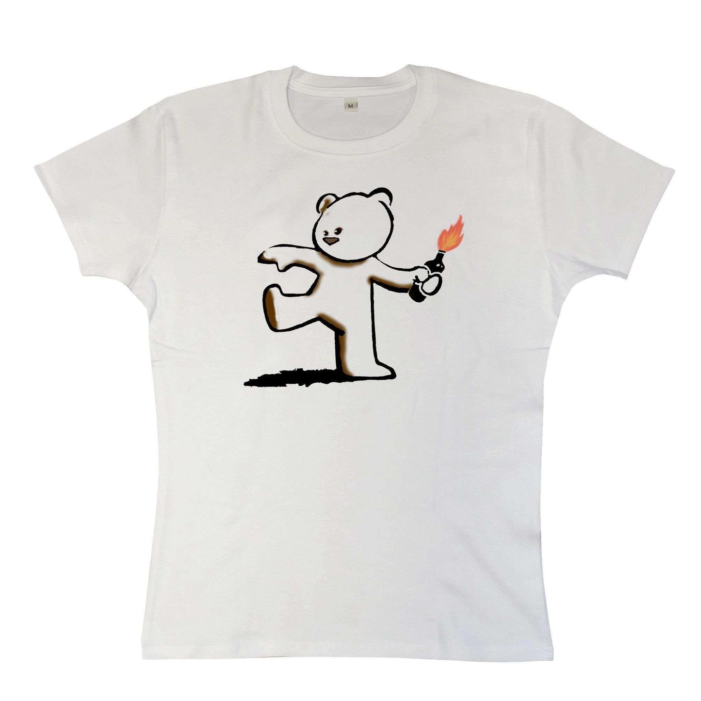  Banksy Teddy Womens T-Shirt