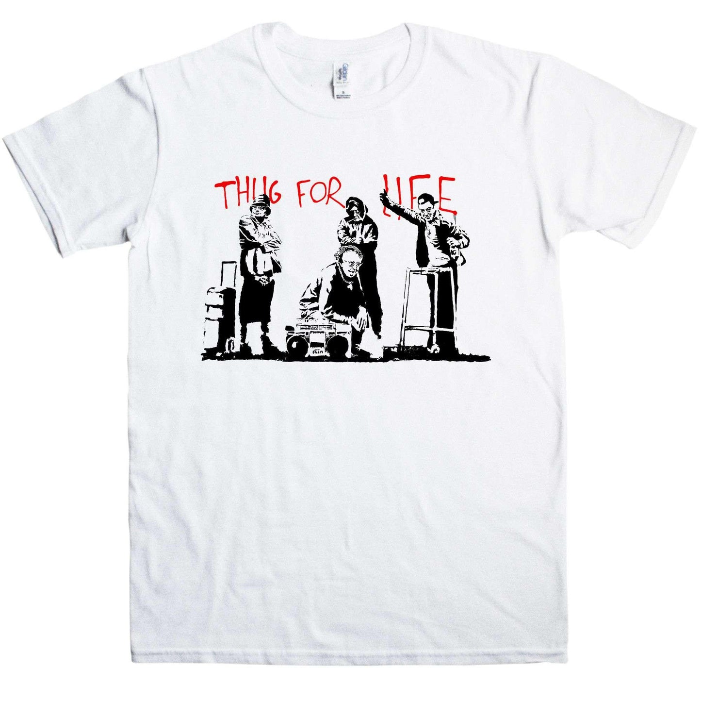  Banksy Thug For Life Oaps T-Shirt