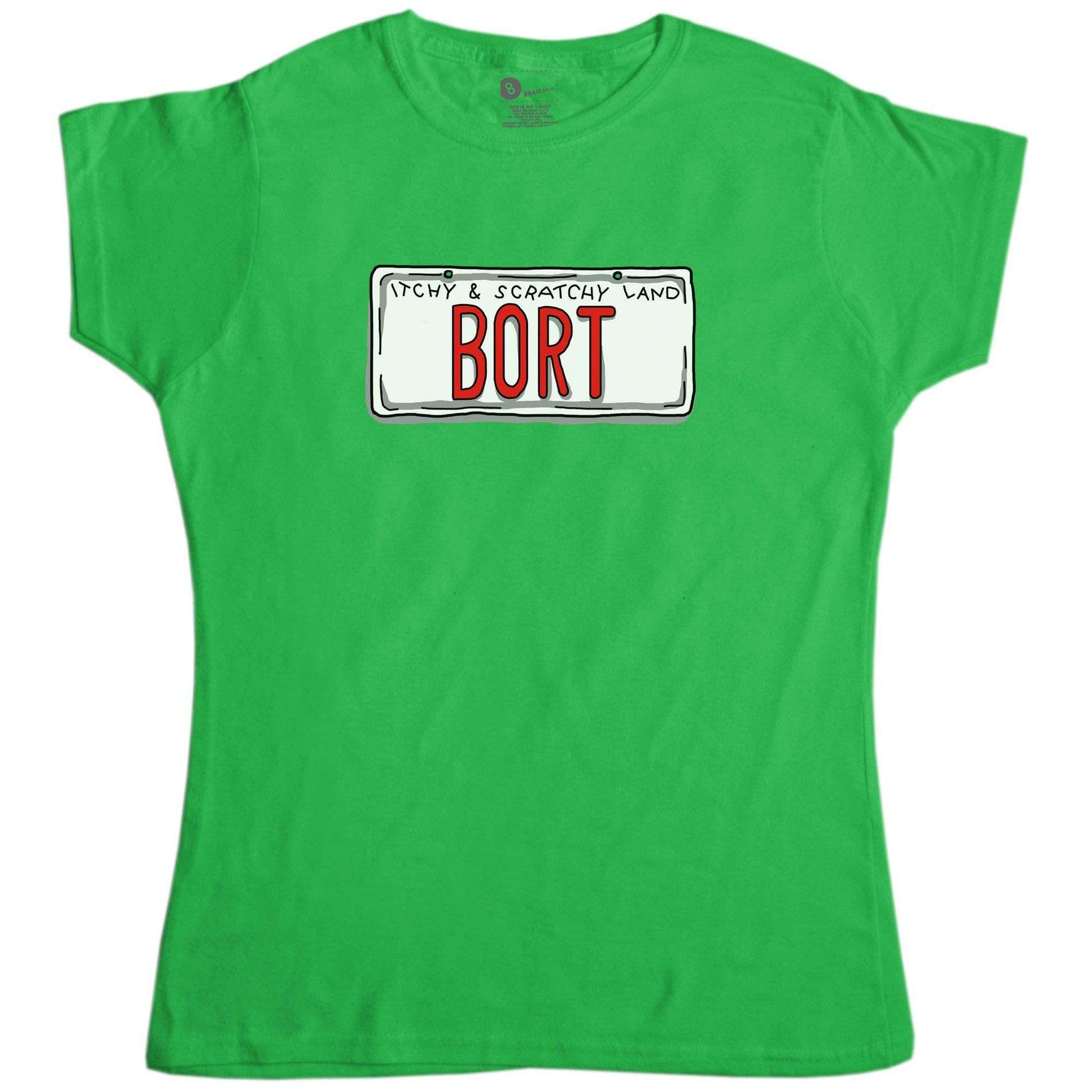  Bort License Plate Womens Fitted T-Shirt