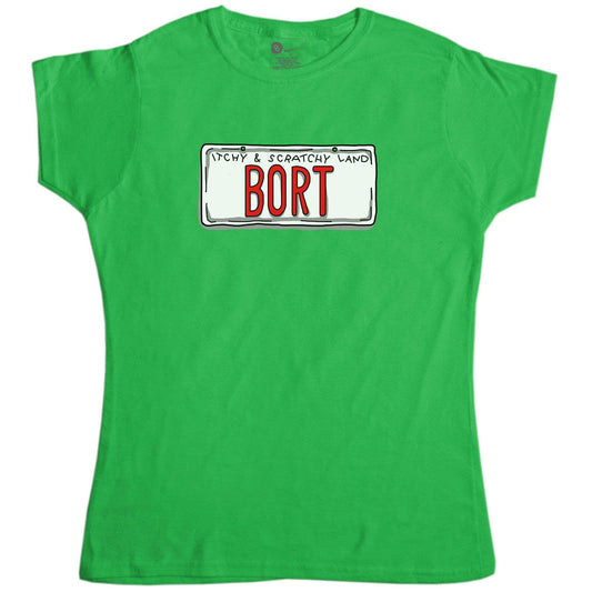  Bort License Plate Womens Fitted T-Shirt