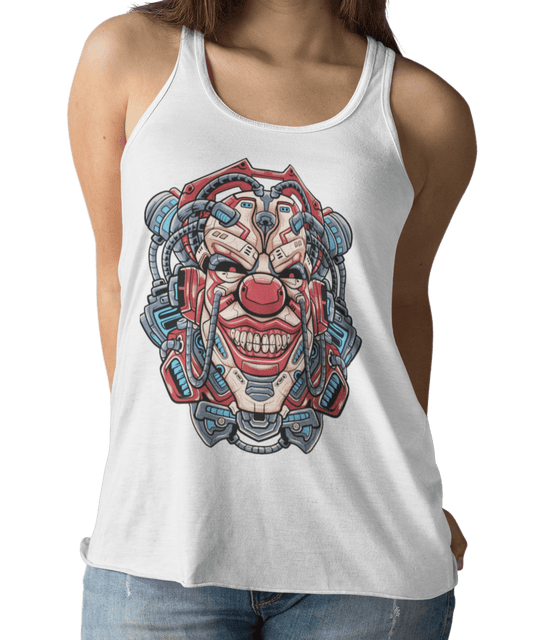  Clown Head Tattoo Design Adult Womens Vest Top