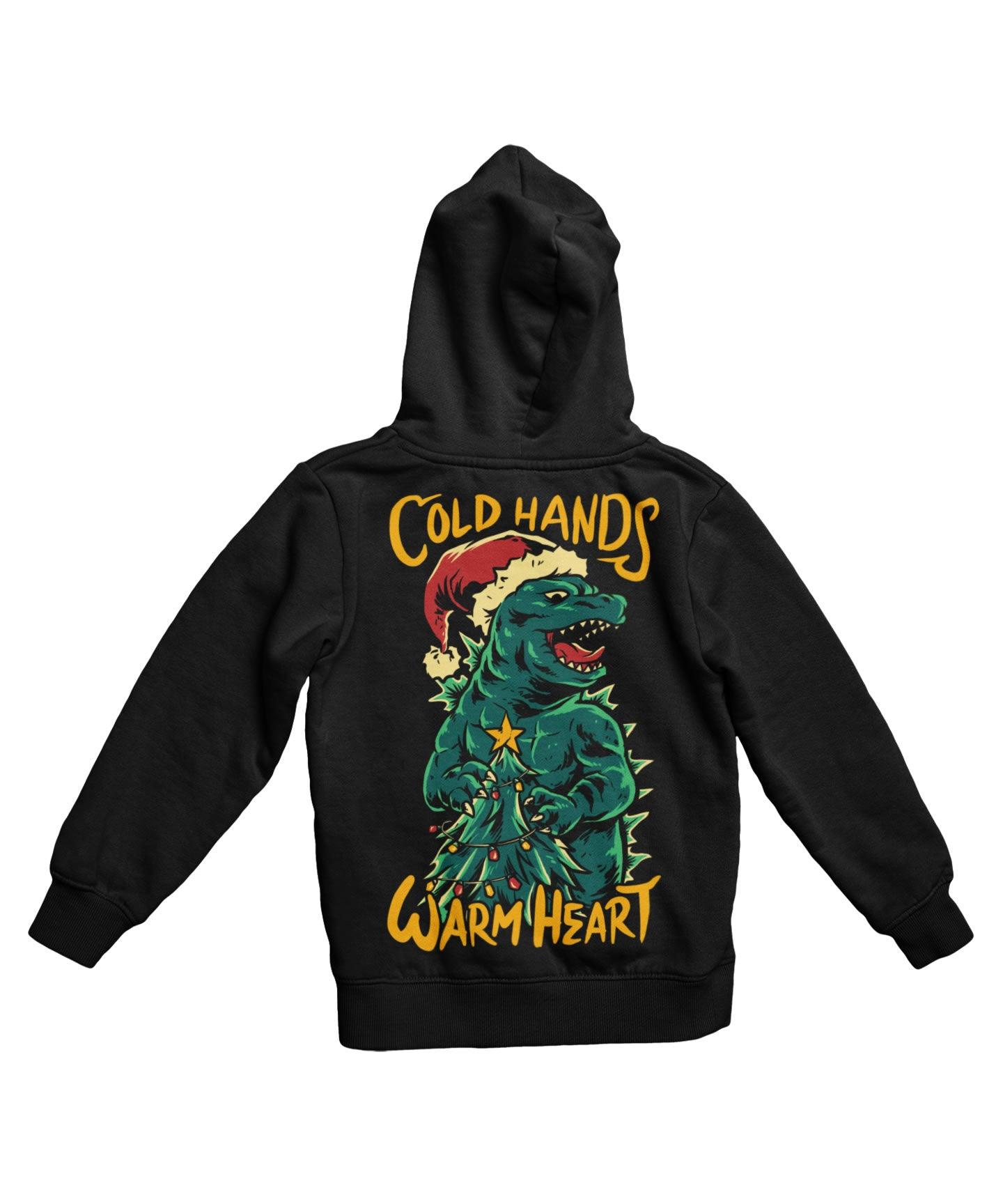  Cold Hands Warm Heart Back Printed Christmas Hoodie