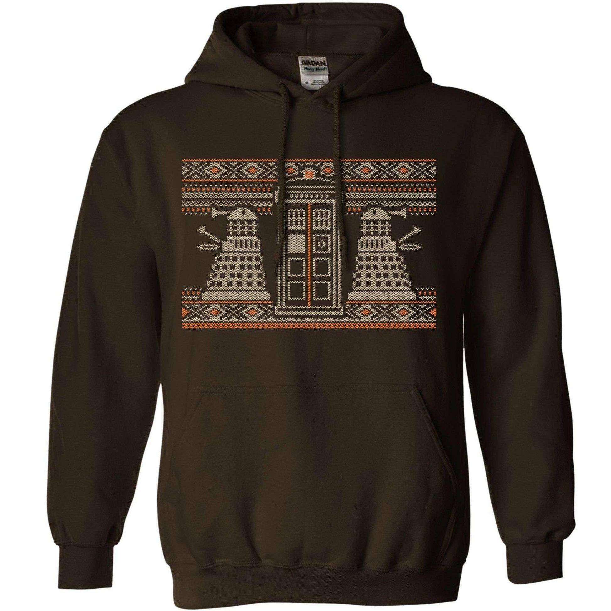  Dr Who Knitted Jumper Style Hoodie