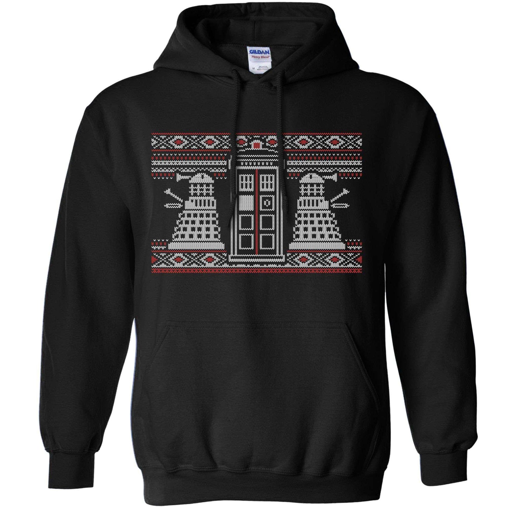  Dr Who Knitted Jumper Style Hoodie