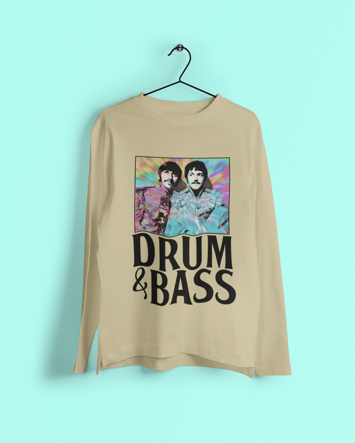  Drum And Bass, Ringo And Paul Long Sleeve T-Shirt