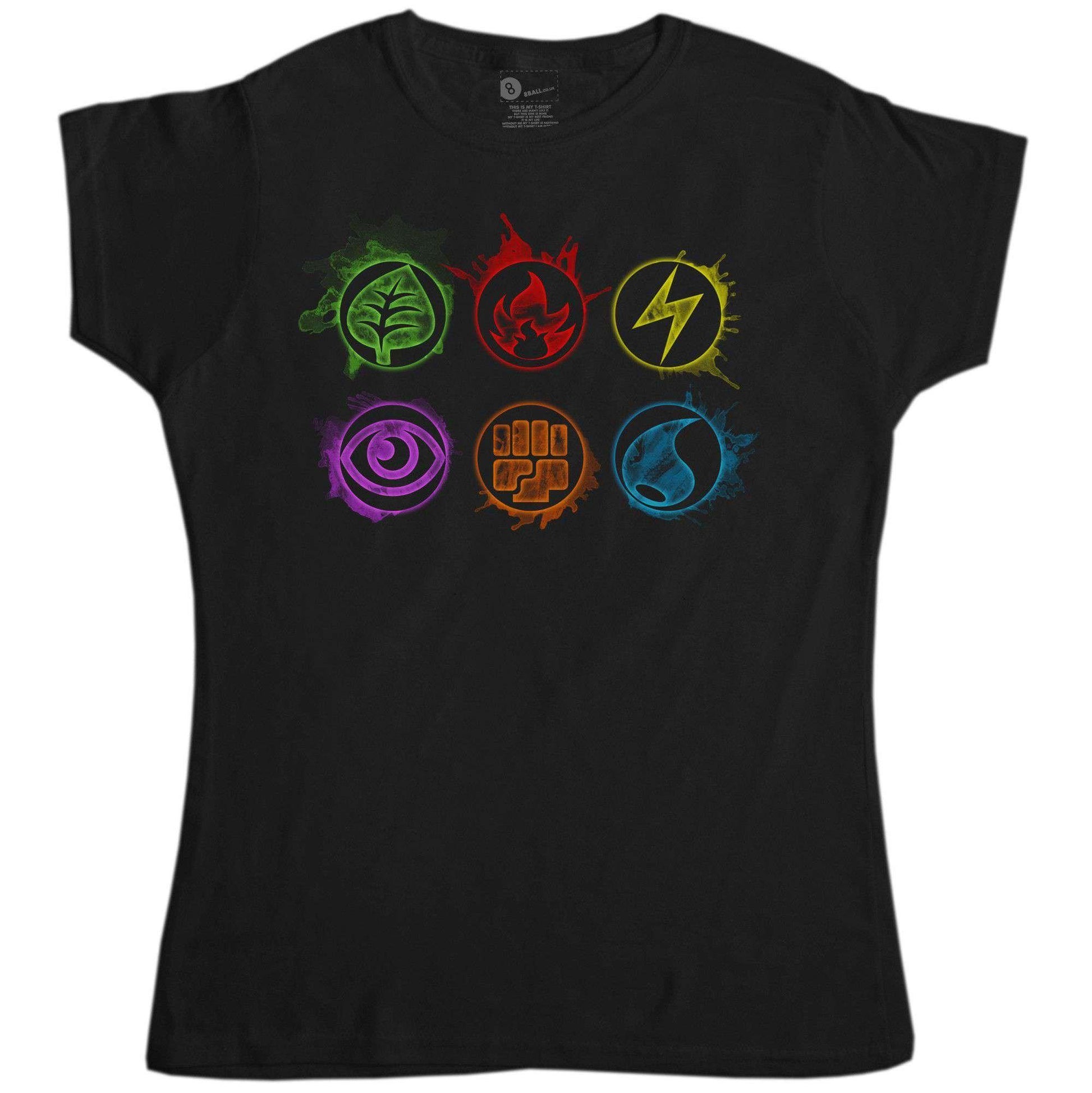  Energy Card Symbols T-Shirt For Women