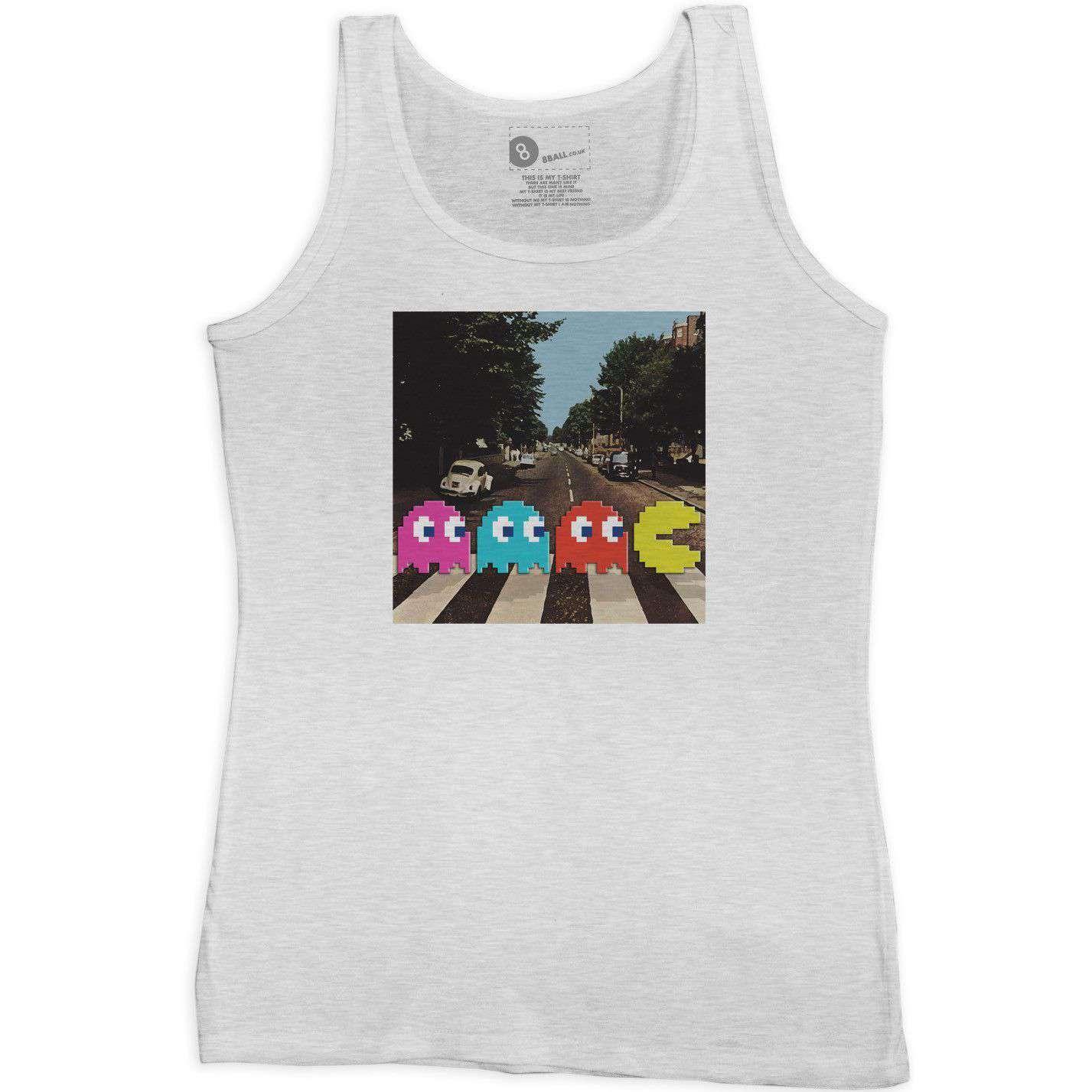 Funny Women's Vest Pac-Man Abbey Road