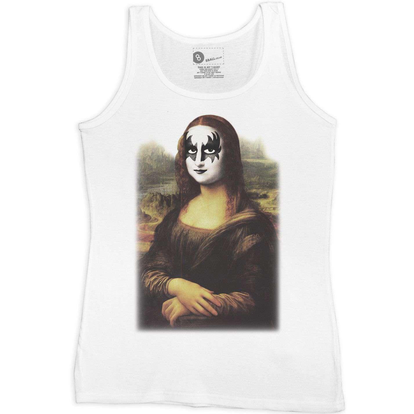  Funny Womens Vest Hard Rock Mona Lisa