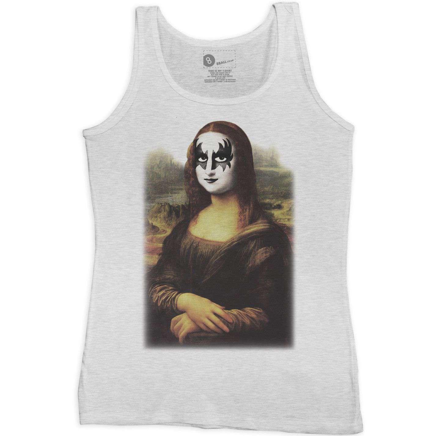  Funny Womens Vest Hard Rock Mona Lisa