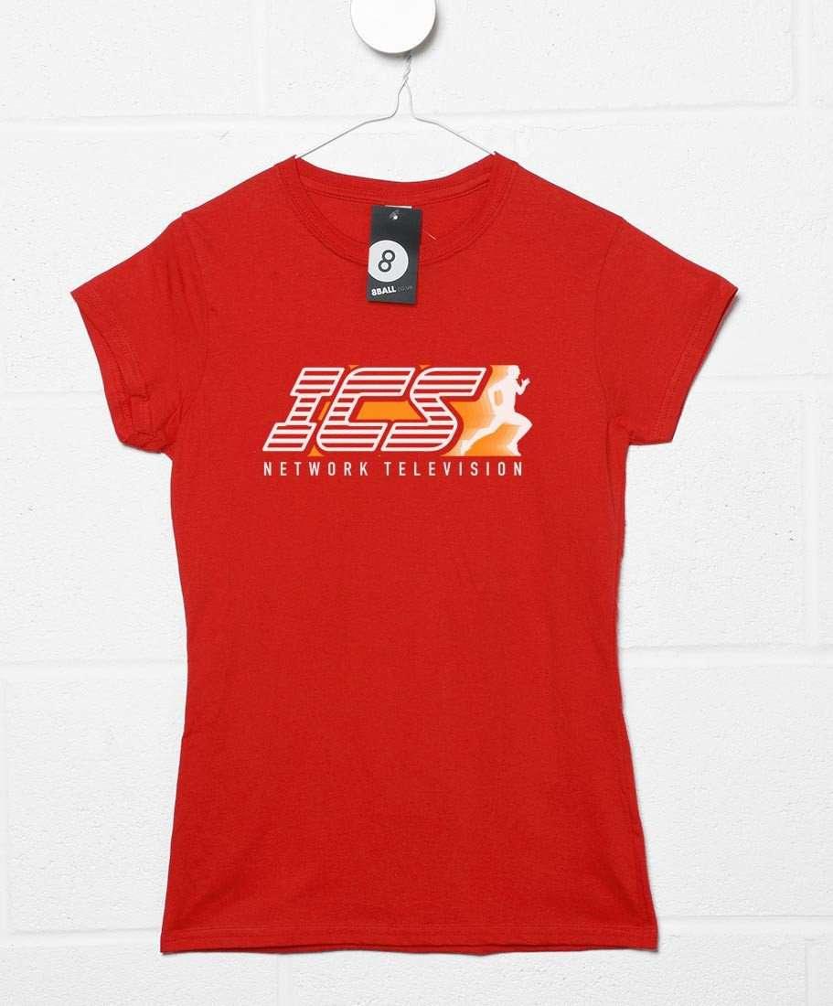  ICS Network Runner Logo Womens T-Shirt