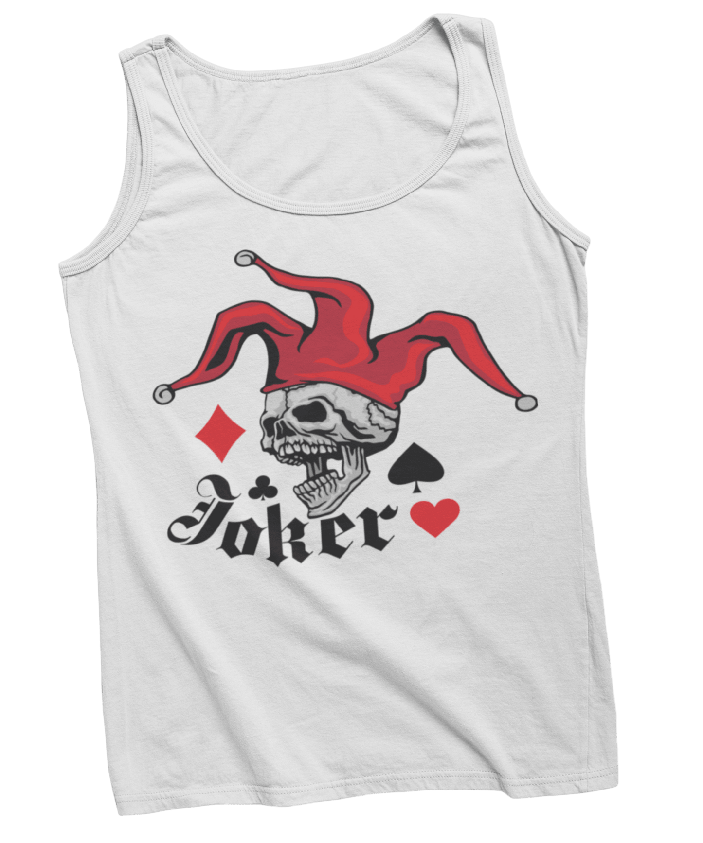  Joker Skull Tattoo Design Adult Womens Vest Top