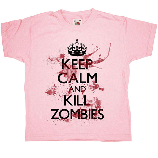  Keep Calm And Kill Zombies Kids T-Shirt