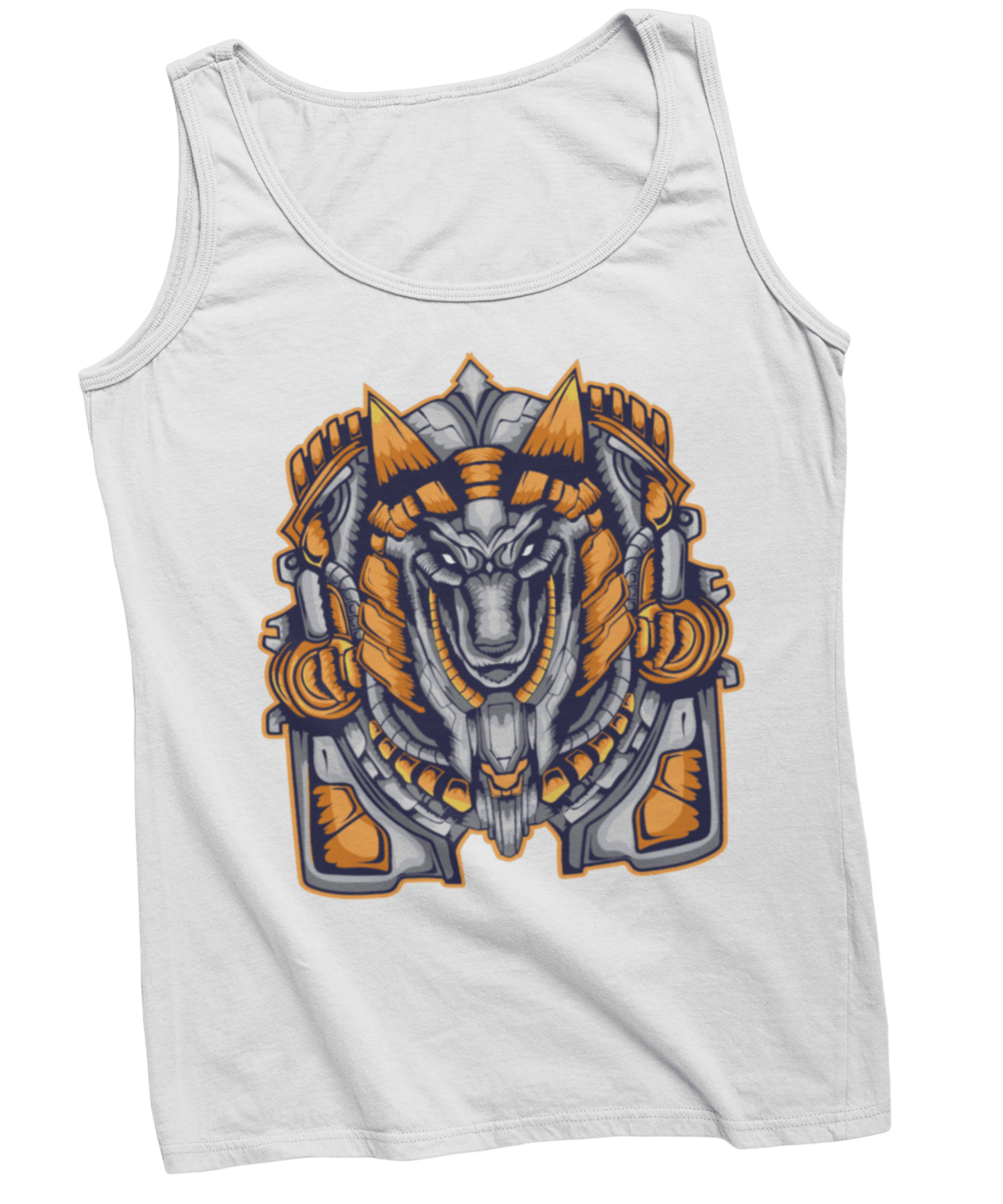 Mechanical Anubis Tattoo Design Adult Womens Vest Top