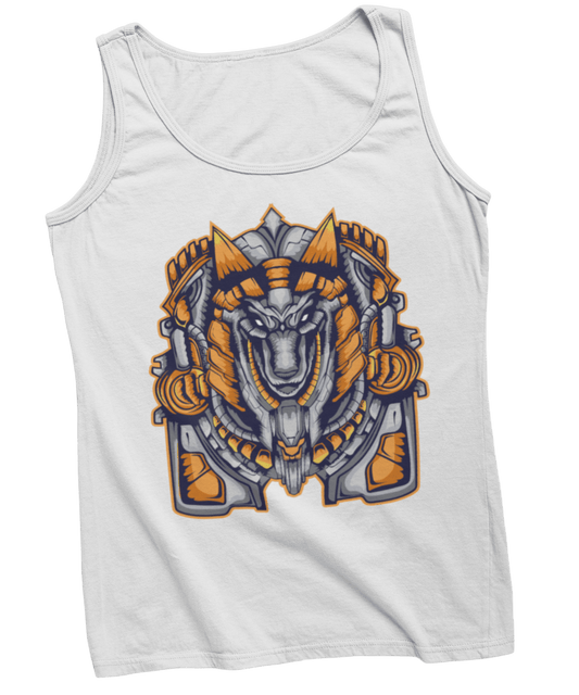 Mechanical Anubis Tattoo Design Adult Womens Vest Top