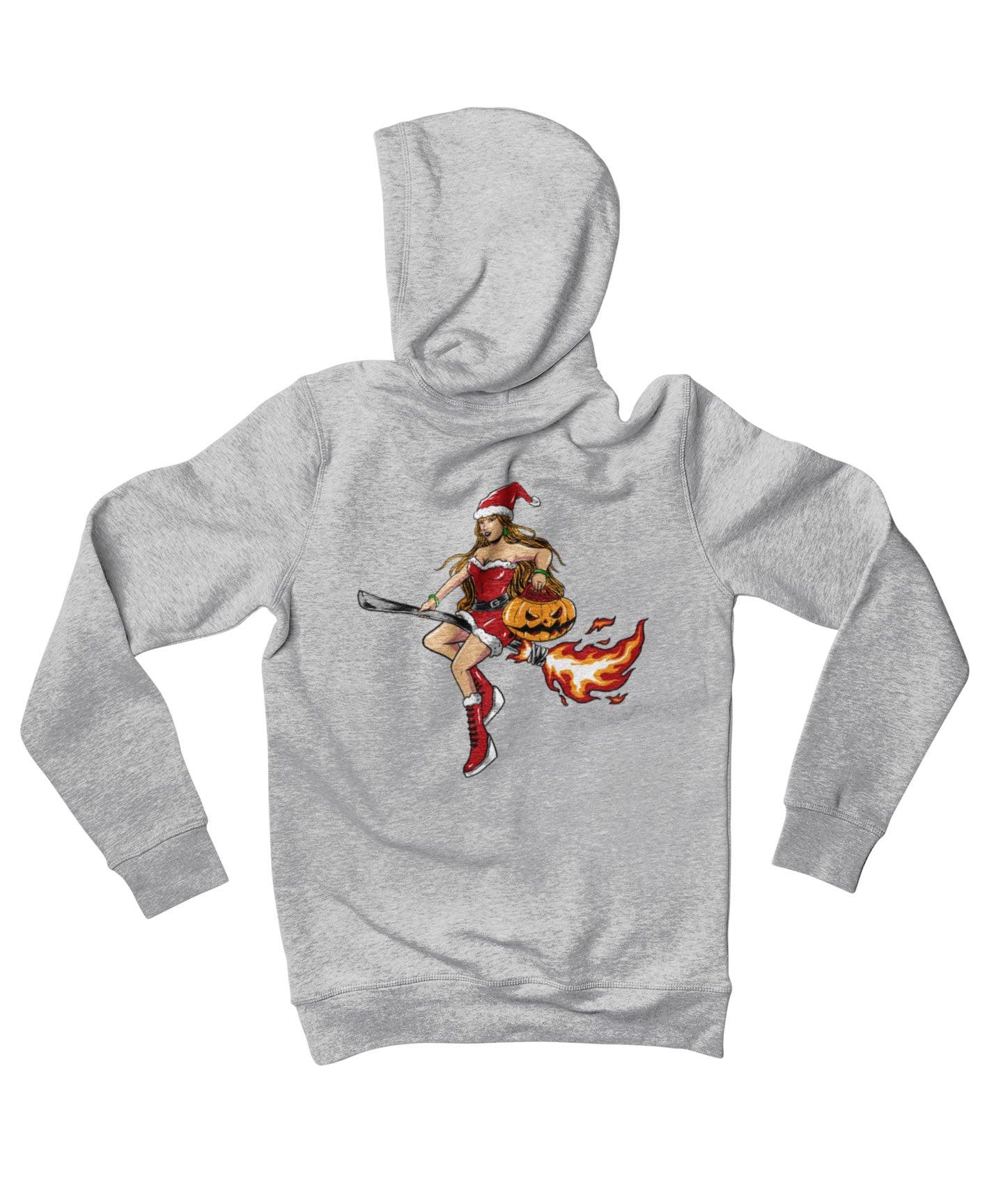  Moon Witch Back Printed Christmas Hoodie