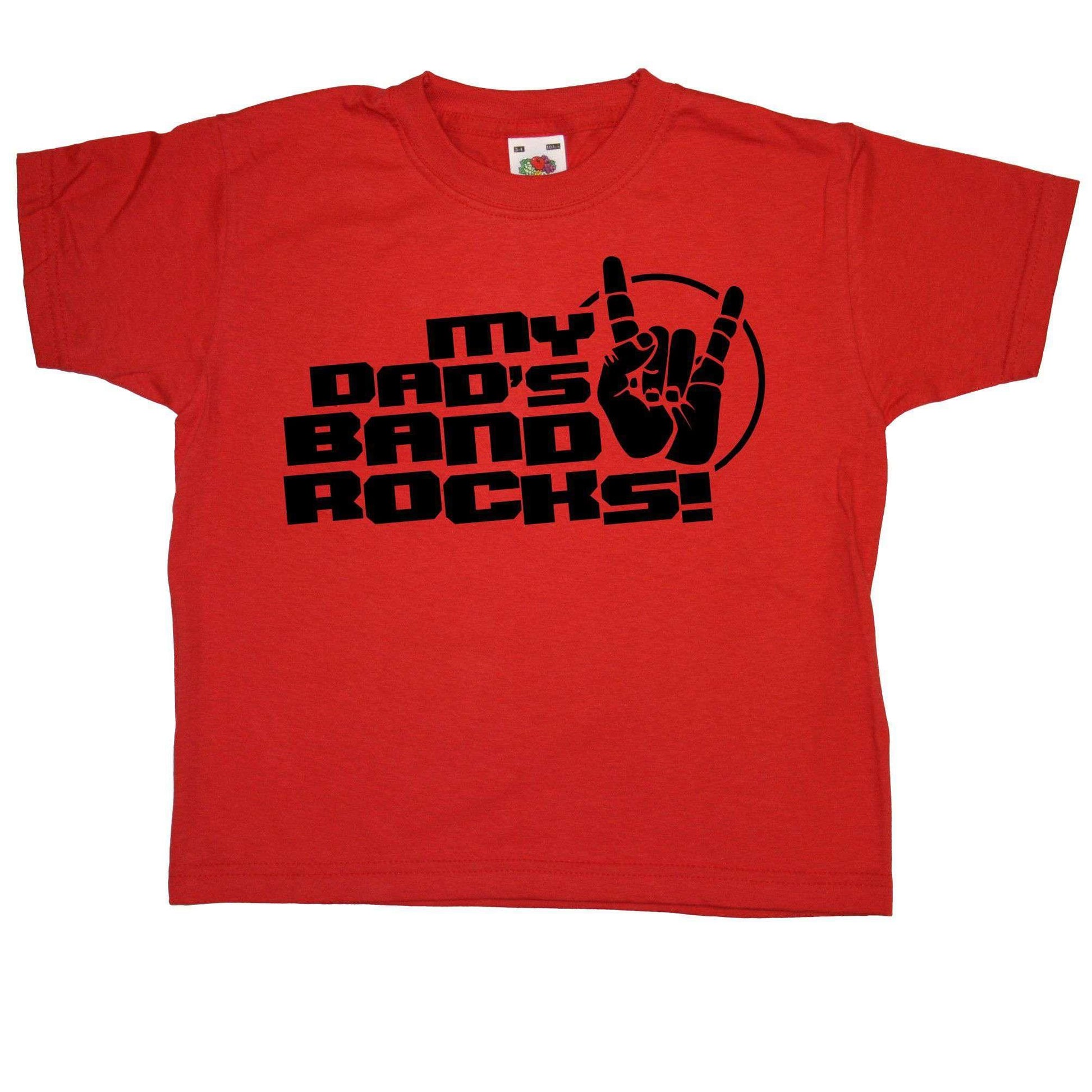  My Dads Band Rocks Childrens T-Shirt