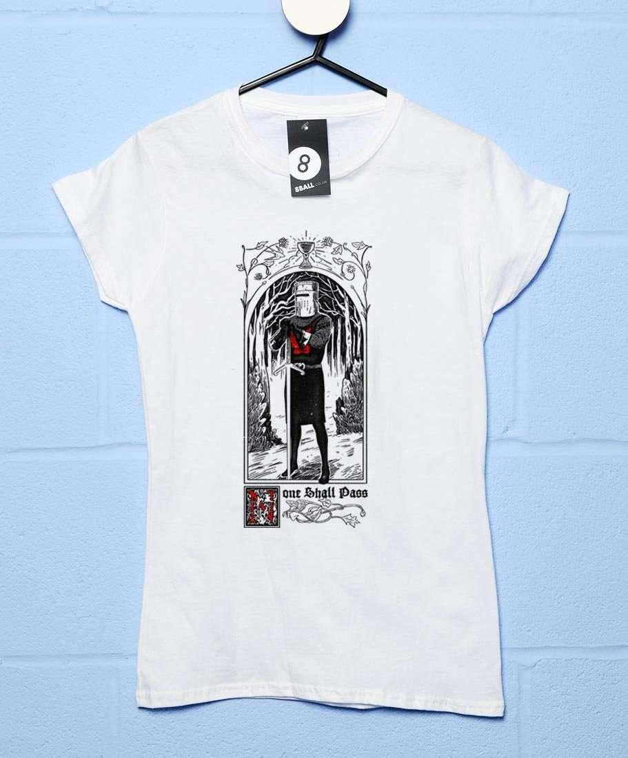  None Shall Pass Black Knight Womens Fitted T-Shirt
