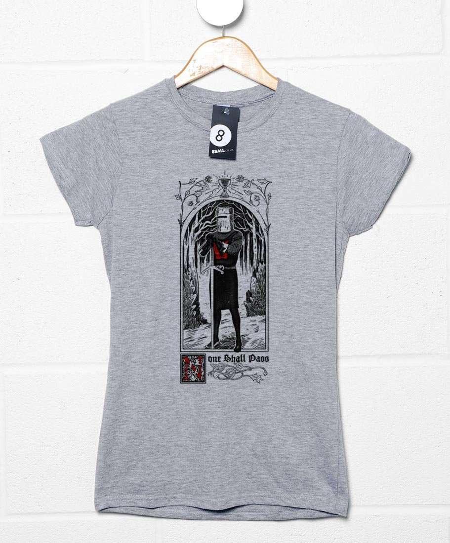  None Shall Pass Black Knight Womens Fitted T-Shirt