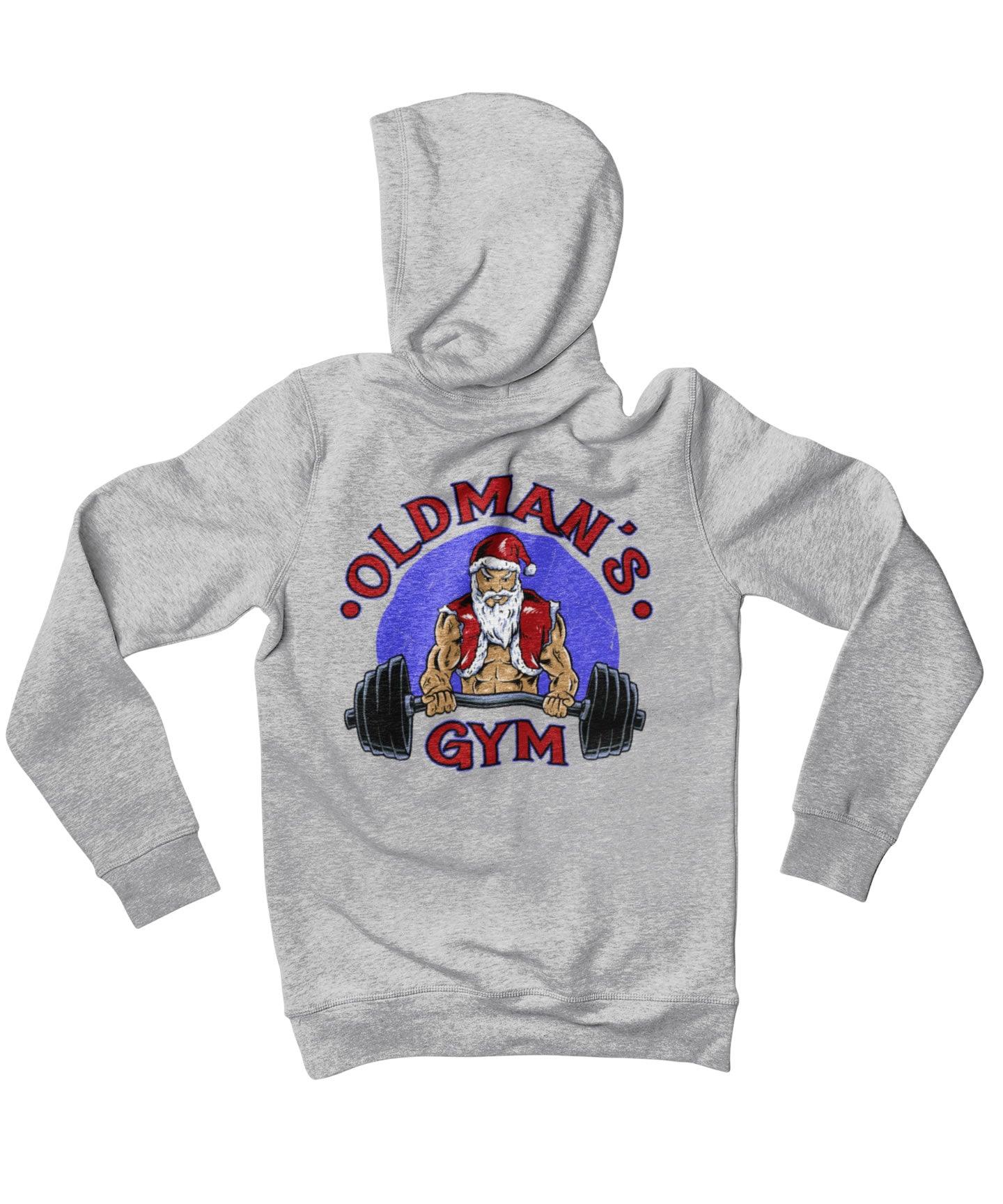  Old Mans Gym Back Printed Christmas Hoodie