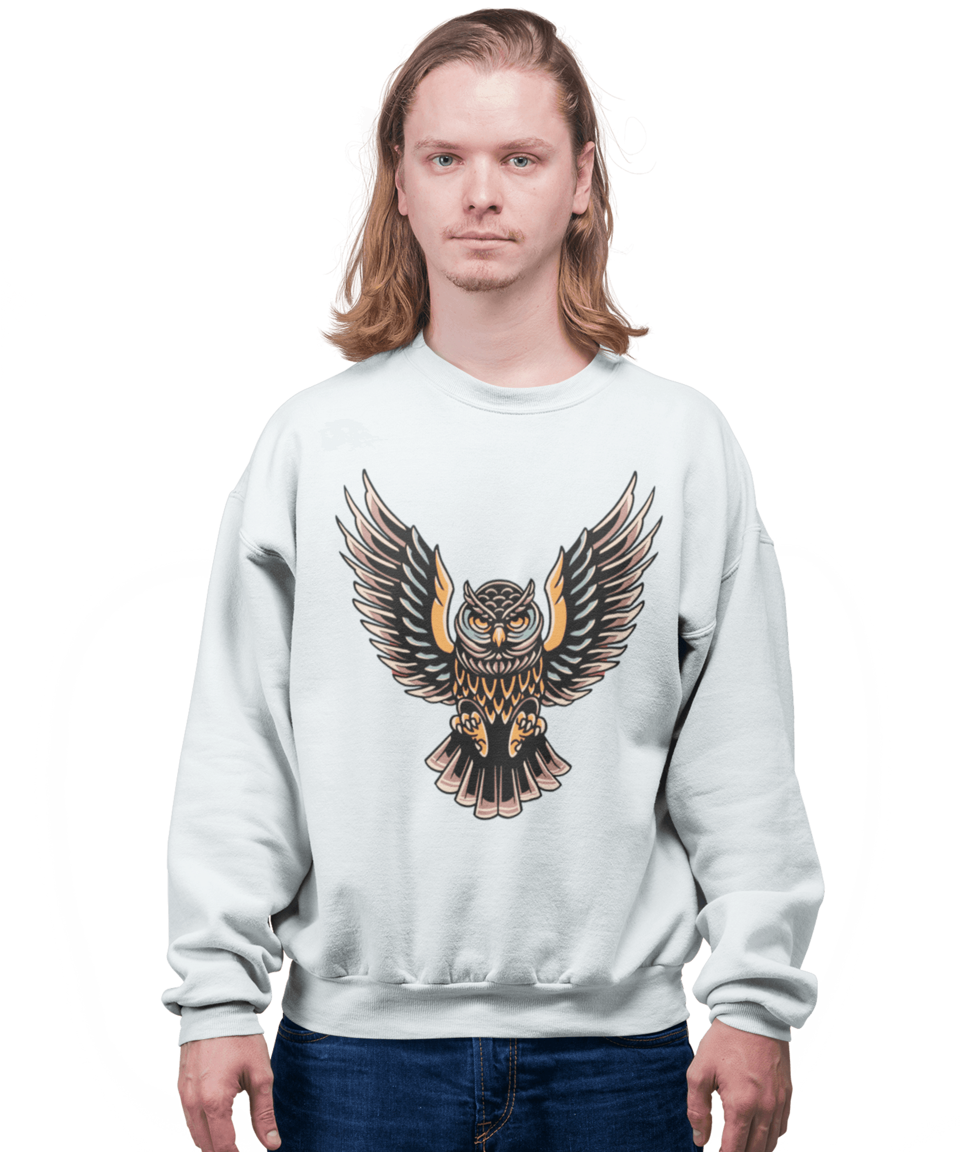  Owl Tattoo Design Sweatshirt