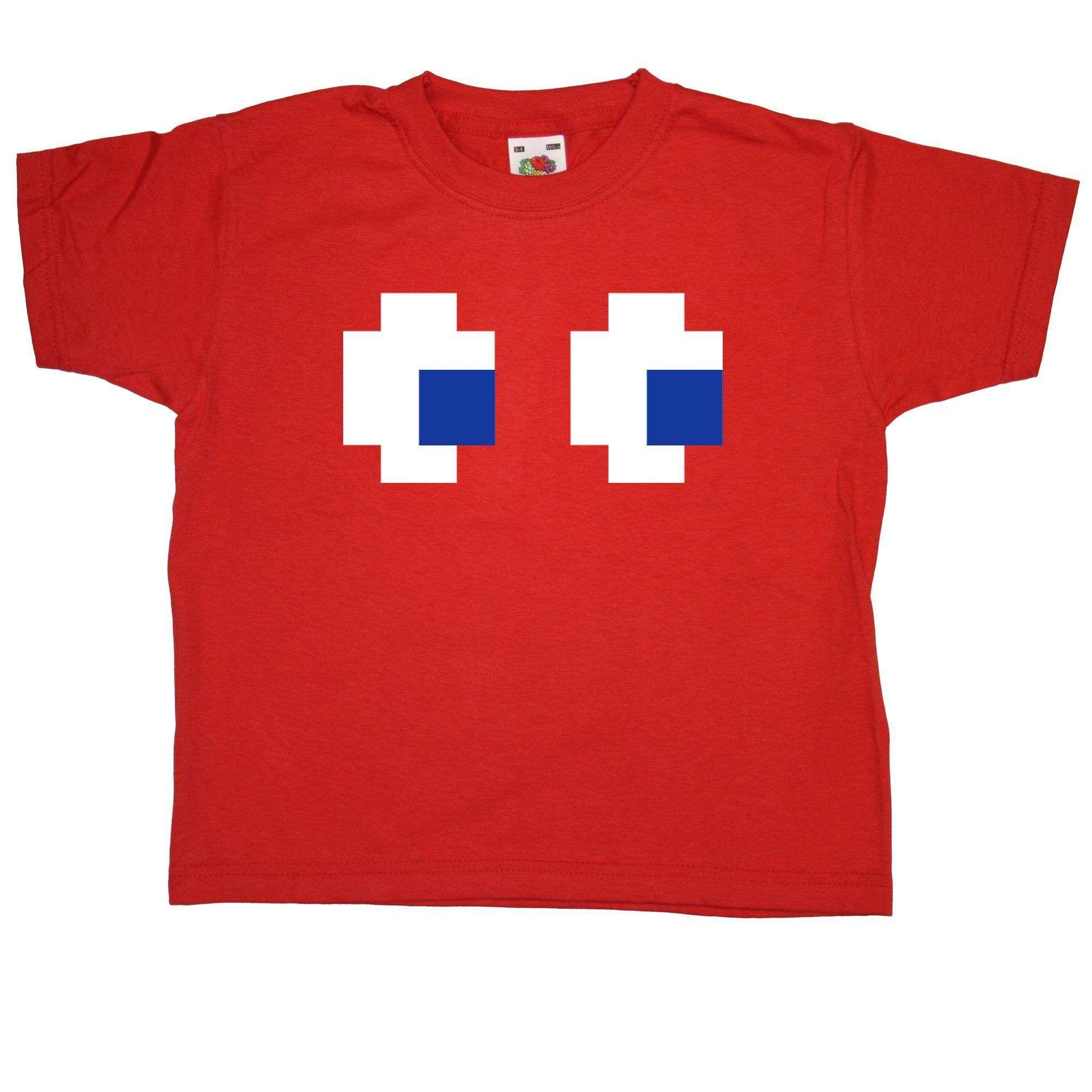  Pac Man Ghost Eyes Childrens T-Shirt