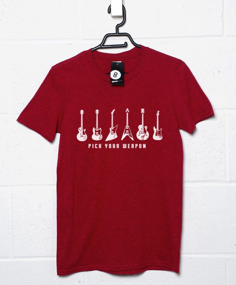  Pick Your Weapon Guitar T-Shirt