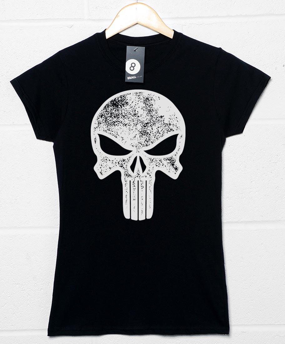 Punish Skull Womens T-Shirt