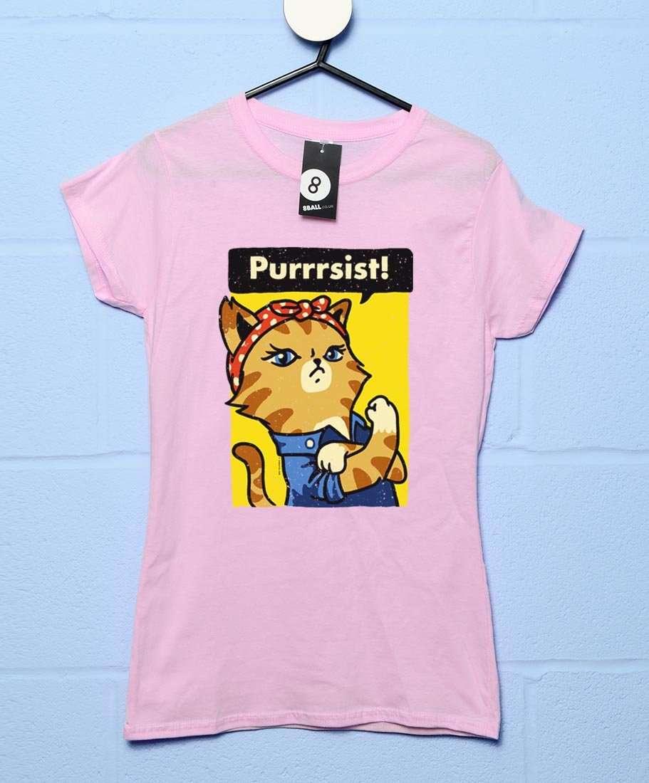 Maria Purrrsist Ladies Fitted T-Shirt