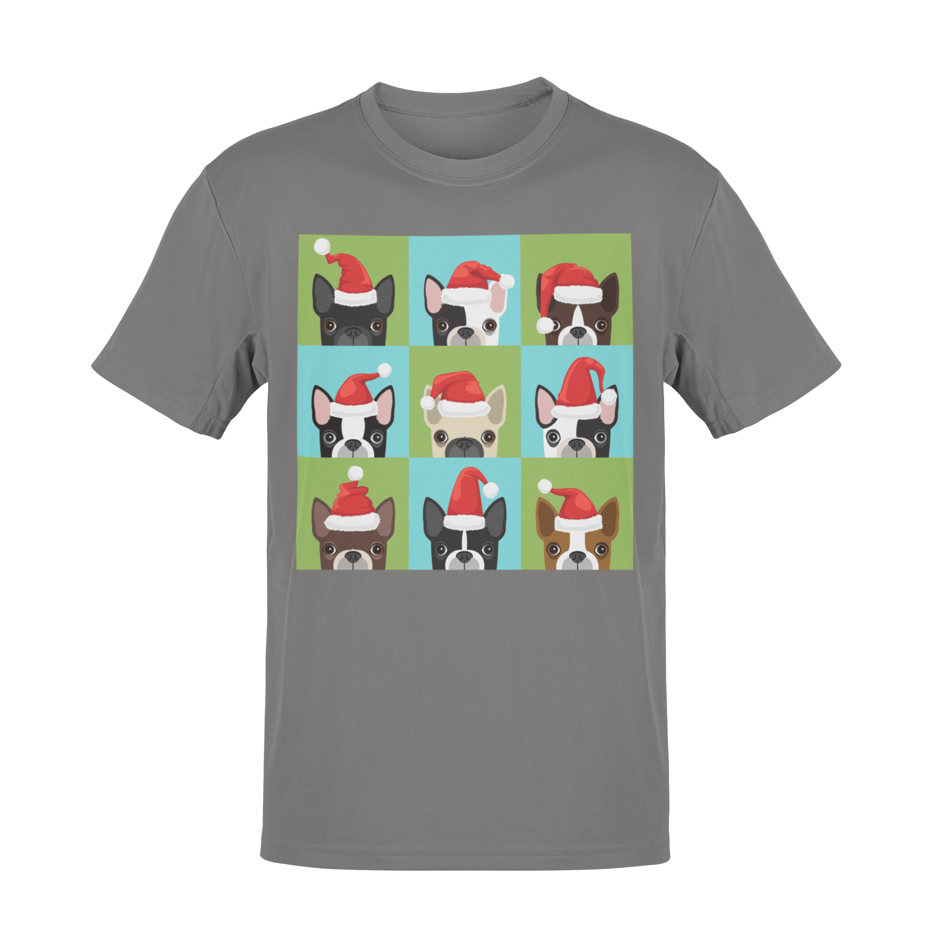  Santa Hat Pugs Christmas Kids T-Shirt