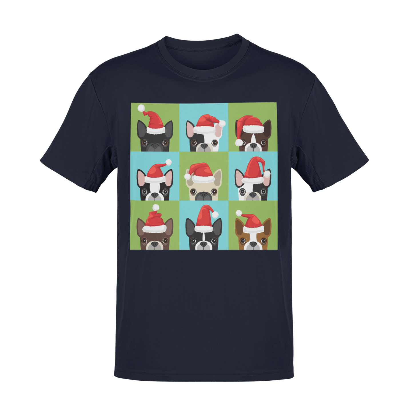  Santa Hat Pugs Christmas Kids T-Shirt