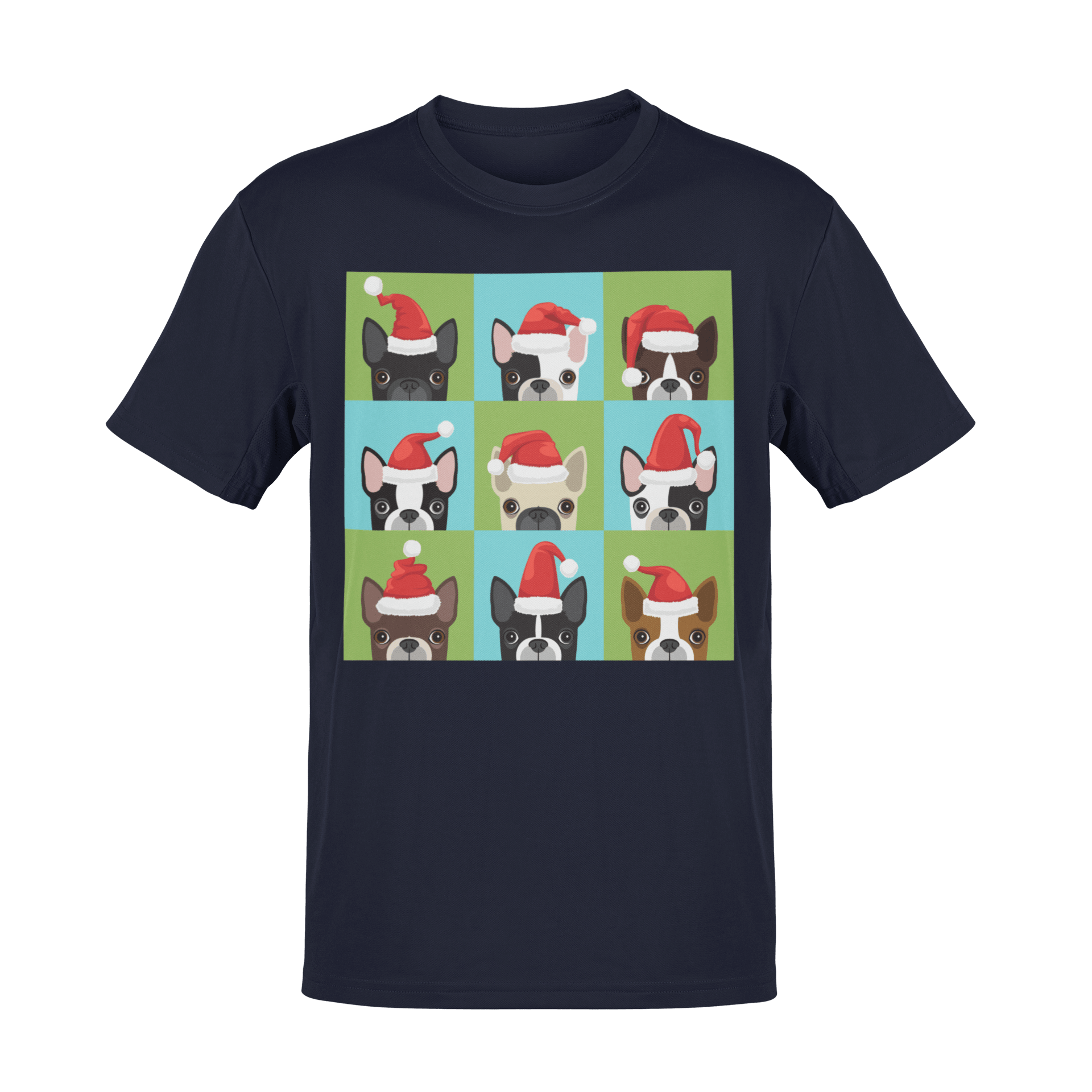  Santa Hat Pugs Christmas Kids T-Shirt