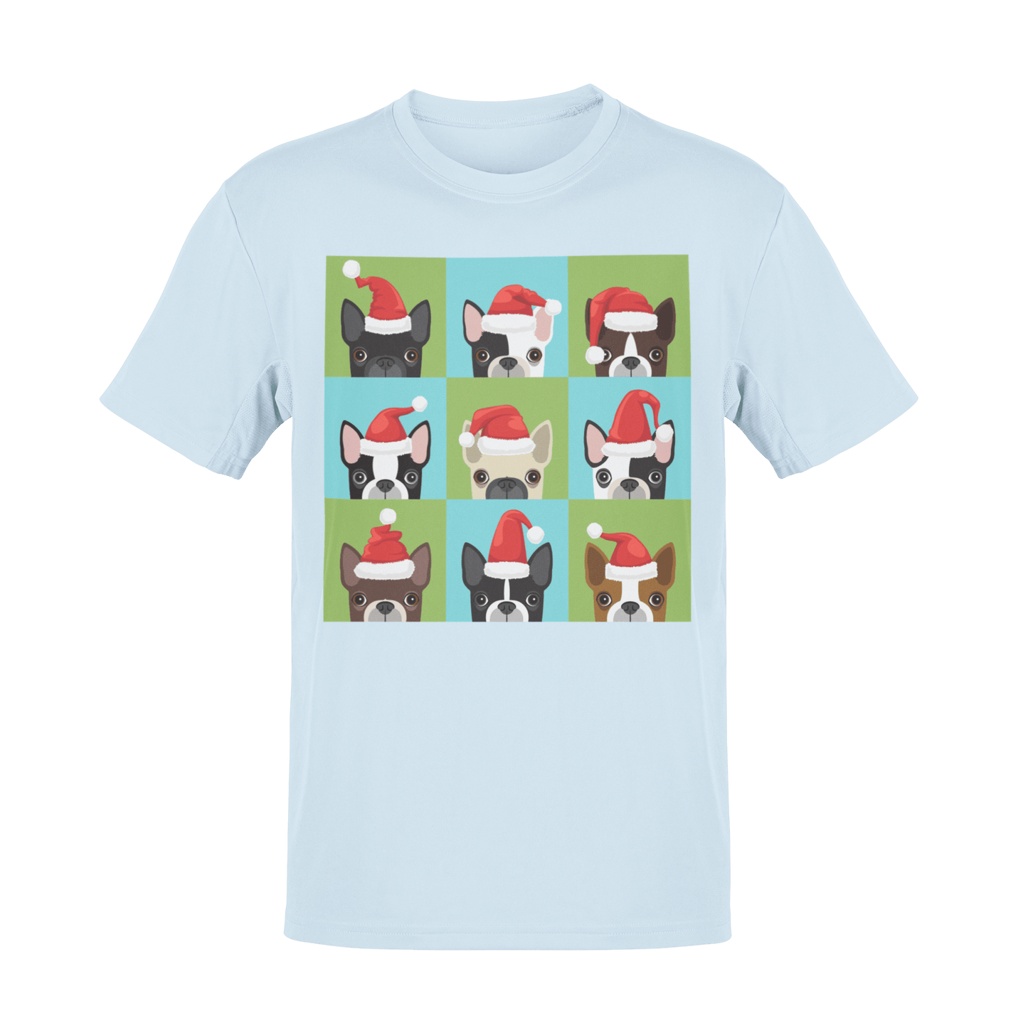  Santa Hat Pugs Christmas Kids T-Shirt