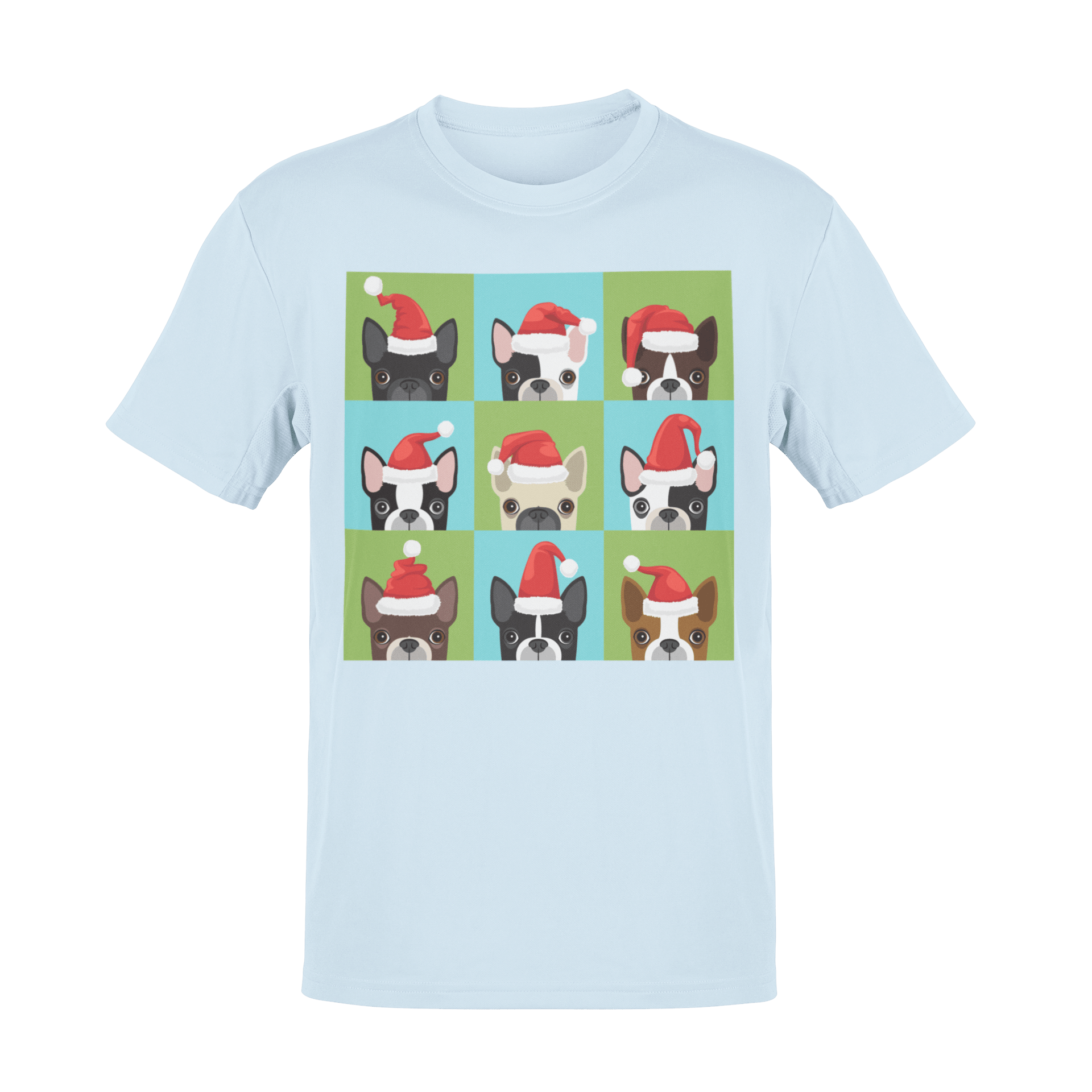  Santa Hat Pugs Christmas Kids T-Shirt