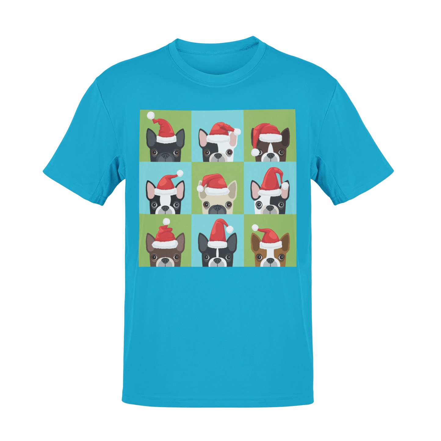 Santa Hat Pugs Christmas Kids T-Shirt