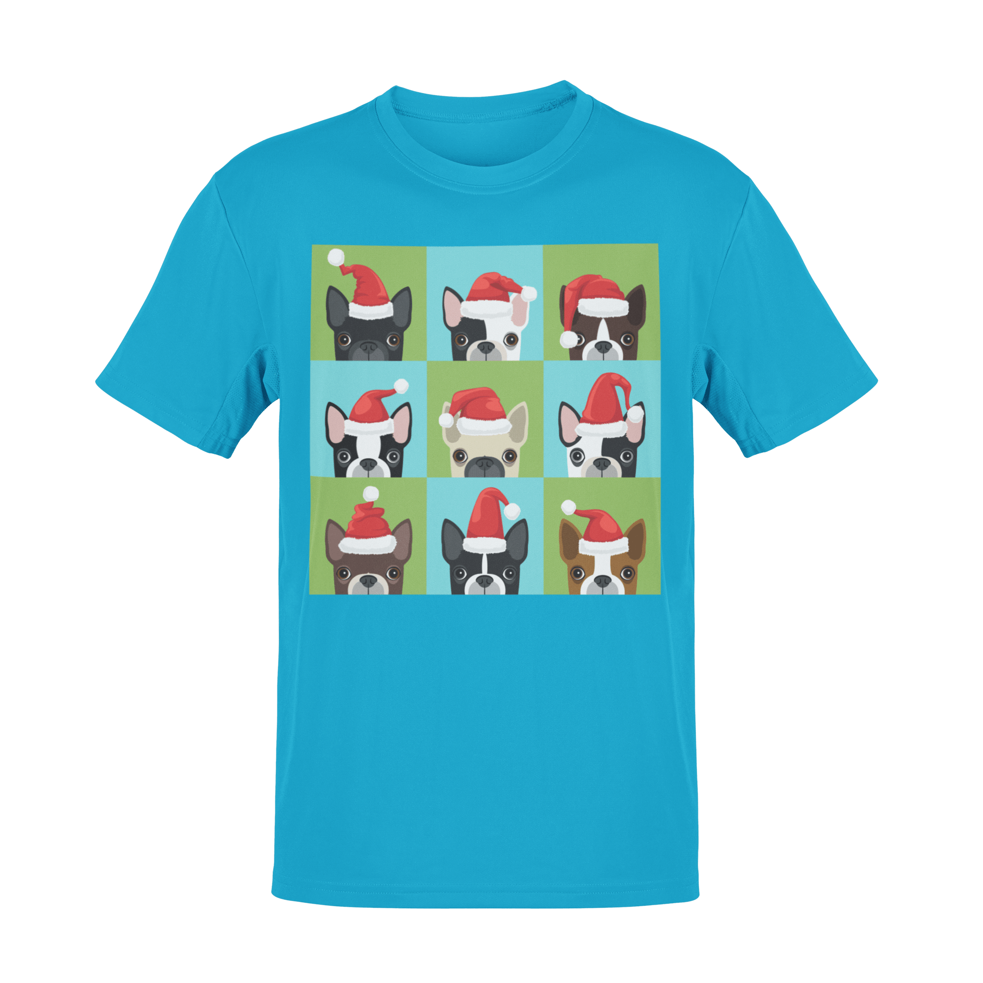  Santa Hat Pugs Christmas Kids T-Shirt