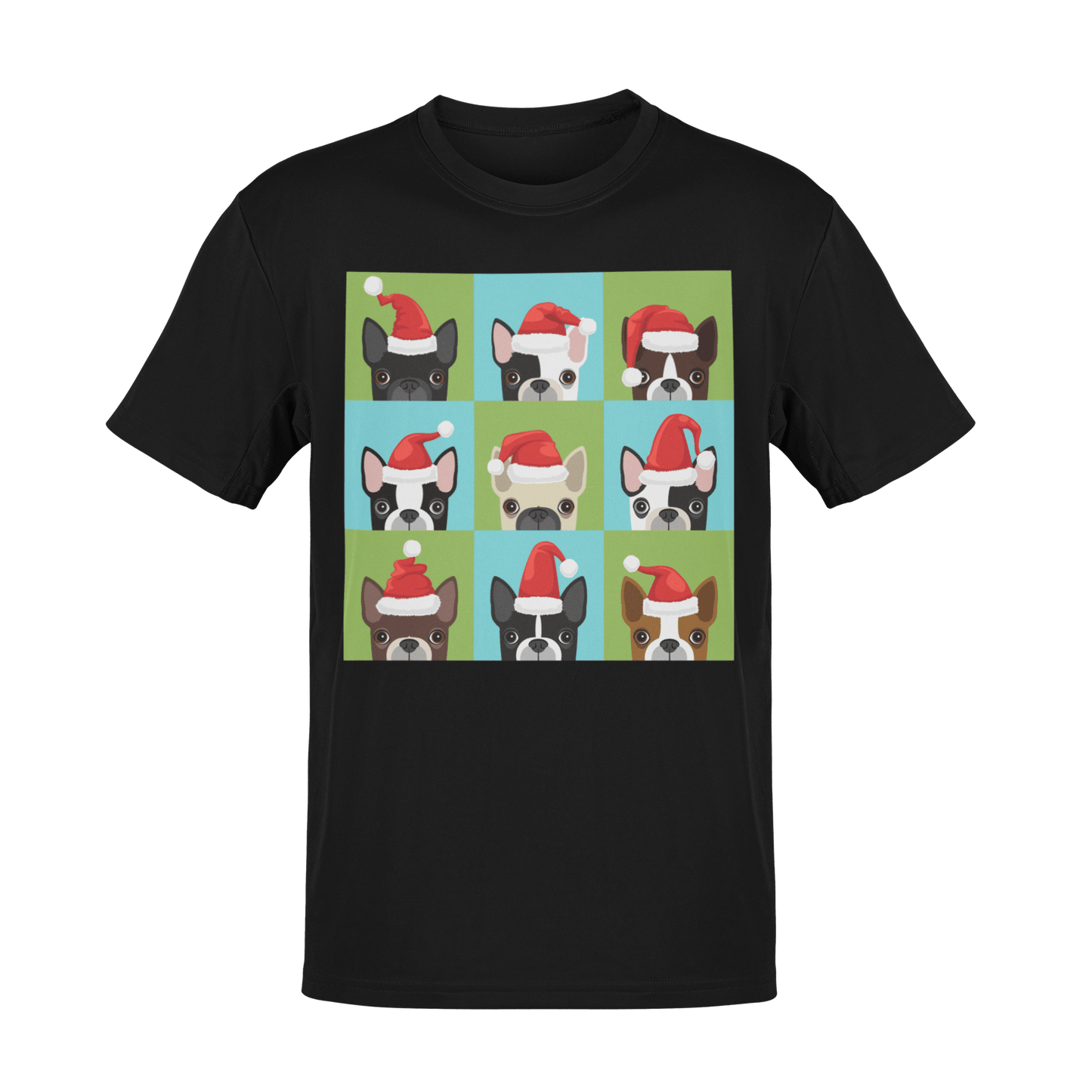  Santa Hat Pugs Christmas Kids T-Shirt